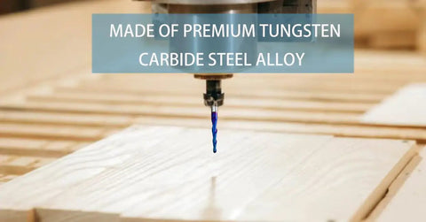 Ballnose Upcut CNC Spiral Router Bit With One Quarter Inch Shank for 2D and 3D Carving Pro Grade Nano Blue Coating in use on wood
