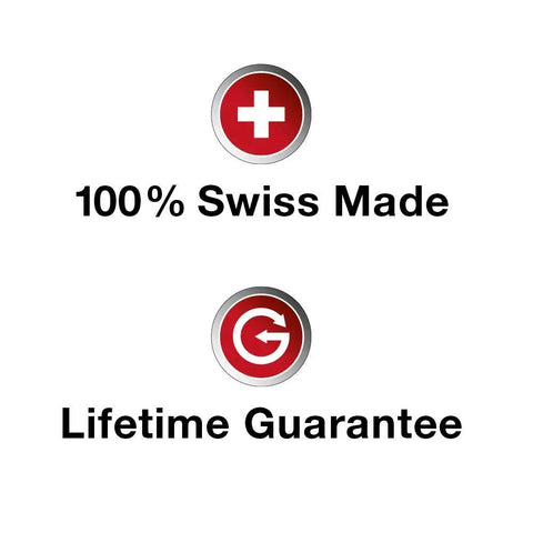 100% Swiss Made and Lifetime Guarantee icons for the Drift Punch Set Six Piece 2 To 8 Millimeter Pin Punches In Octagon Steel