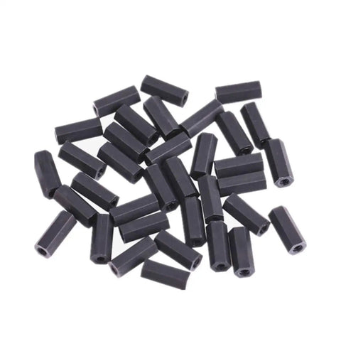 300-Piece Black Nylon Hex Spacer And Standoff Kit M3 Threaded Plastic Non-Conductive High Temperature Resistant Insulation Ready For DIY-Friendly Electronics Home Projects And Telecom Installations black nylon hex spacers
