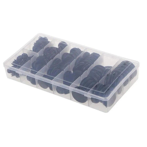 Plastic case with Grommet Firewall Hole Plug Set 170 Pack With 7 Common Sizes for auto body and sheet metal