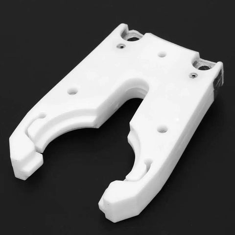 Solid ISO30 Tool Holder Clamp Claw Set For CNC Machining And Mold Shops With Durable Material That Handles Heat and Wear Like A Boss Accurate Size 5 Pack - Close-up view of a white clamp claw.