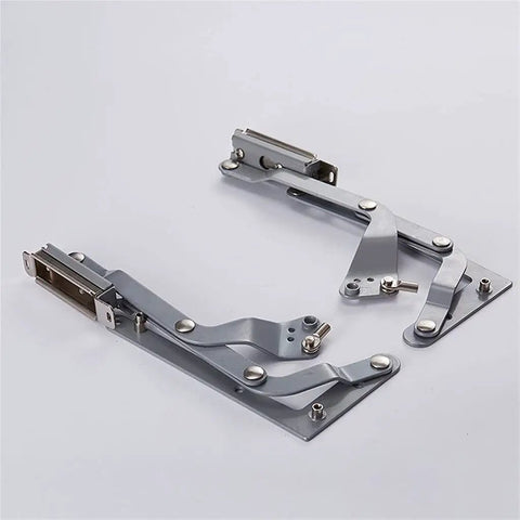 Translational Lift Up Cabinet Door Hinge with Pneumatic Lift Mechanism for Smooth Vertical Swing in Steel
