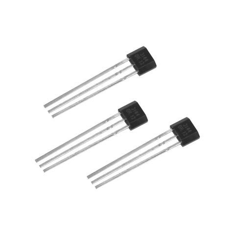 Dope Pro Grade High Sensitivity Hall Effect Sensor Switch 3 Pin SIP Magnetic Detector For Automotive And Industrial Gear Wide Temperature Range 24 To 50V Pack Of 10, 3 black SIP sensors