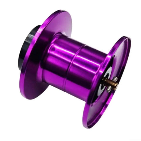 Straight Up Heavy Hitter Aluminum Baitcasting Reel Spool Replacement Featuring An Ultra Light 8 Gram Design with purple finish