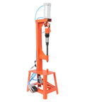 2 In 1 Pneumatic Shovel Brake Pad Riveting Machine With Tool Kit Case for automotive construction, shown in full view with stand