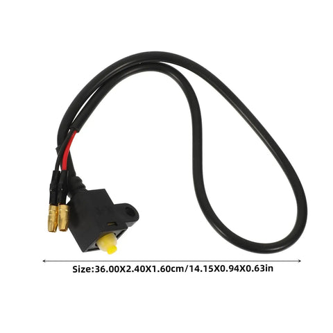 2 Pack Motorcycle Brake Light Switch Wire With Micro Button Power Cutoff for electric bikes and motorcycles, size 36cm