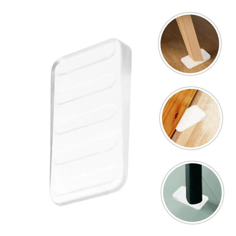 Heavy Duty Plastic Furniture Leveling Shims Adjustable Wedge Pack Stops Wobbly Tables Fast Ultra Smooth Home Upgrade Diy Floor Stabilizer Quick Fix Kit displayed with three angle views.