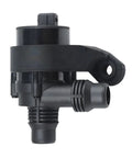 Black Auxiliary Water Pump For Engine Cooling System Replacement. Durable plastic component for optimal coolant circulation.