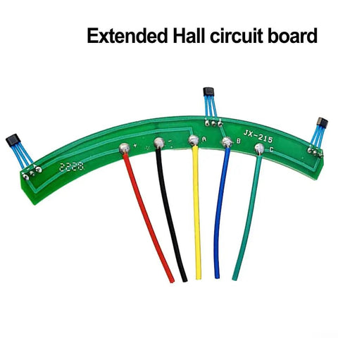 Rock Solid Hall Sensor Circuit Board For Electric Scooter Drive Motor Control Module Replacement with wires and connectors.
