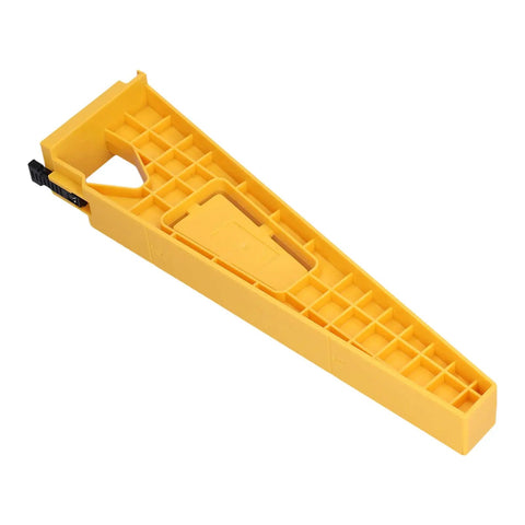 Pro Level Two Piece Drawer Slide Jig Kit For Slick Cabinet Door Alignment And Hassle Free Woodworking Setup Featuring Adjustable Mounting Brackets, yellow jig.