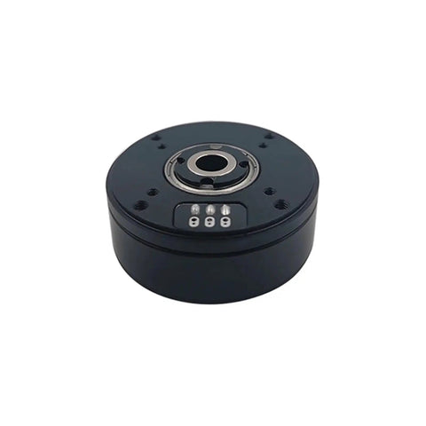 PM3505 Brushless DC Gimbal Motor With AS5048A Encoder showing top view, black metal casing for industrial robotic arm use.