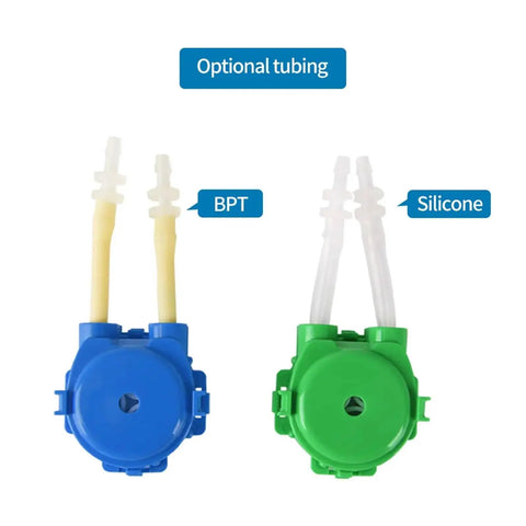 Heavy Duty 4-In-1 Pack Adjustable Peristaltic Dosing Pump showcasing optional BPT and silicone tubing for versatile applications.