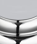Close-up of chrome finish detail on Orwell Bath Vanity Light Chrome Finish With Chrome Shade, Industrial Vintage Style Bathroom Fixture.