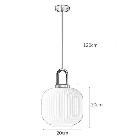 Rad Industrial Vintage Pendant Light With Ribbed Glass Shade And Bronze Finish for bedside or kitchen, 47 inch cord, 7.9 inch diameter.