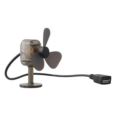 Wind Power Mini Turbine USB Charger For Outdoor Adventures 5W Portable Wind Generator For Bikes Cars And Power Banks Charges Smartphones And Tablets On The Go - Side view