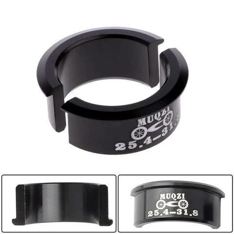 4 Pack Aluminum Alloy Bicycle Handlebar Shim Adapters Spacers 25.4mm To 31.8mm Easy Fit For MTB Road Mountain And Fixed Gear Bikes Conversion Kit Lightweight Yet Sturdy Quick Install And Fine Tune