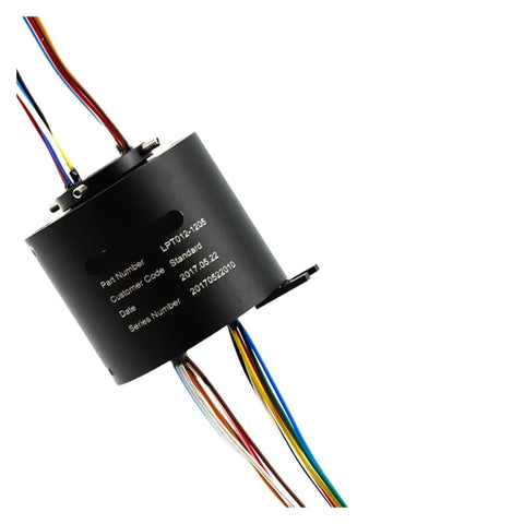 Straight Up Peak Performance In This 60mm Through Hole Slip Ring featuring A 24 Way 15 Amp Cylindrical Connector for packaging machines.