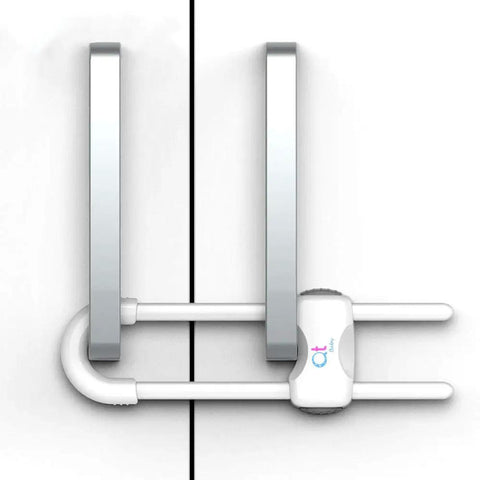Smart Easy Install Baby Proofing Cabinet Locks For Drawers Fridge And Closets U Shaped Latches Pack Of 6 White