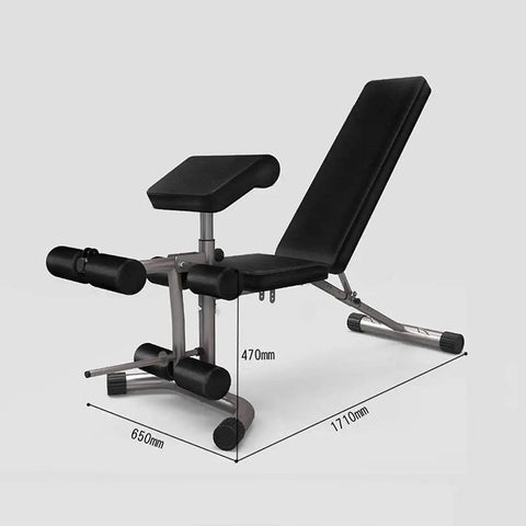 Adjustable Weight Bench For Full Body Dumbbell Workouts Cushioned Non Slip Floor Safe Rubber Feet Stable Supine Board dimensions