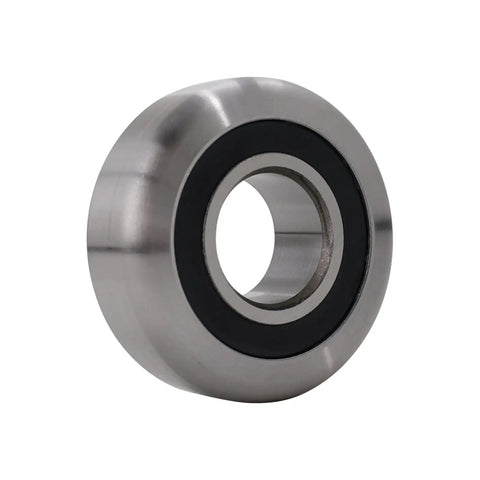 Built Tough Mast Bearing Support Roller Part 0009249534 Size 30x75.6x24 Millimeters showing stainless steel roller with black seal.