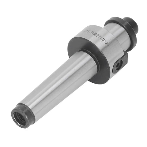 Premium High Precision M12 Collet Chuck Holder For Metalworks, CNC tool, durable molybdenum steel, angled view.