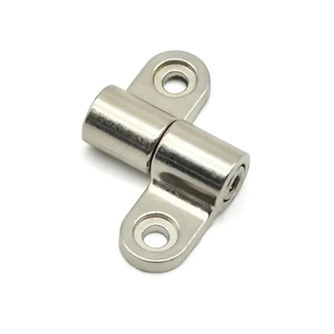 Close-up of 360 Degree Rotation Angle Positioning Mini Metal Torque Shaft Stop Damper Hinge With Soft Close Damping for cabinets