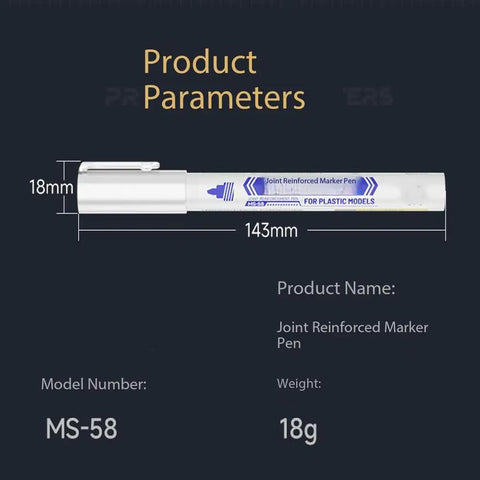 Action Figure Joint Reinforcement Glue Pen For Model Kits Toy Repair Adhesive Quick Cure Formula, 143mm long.