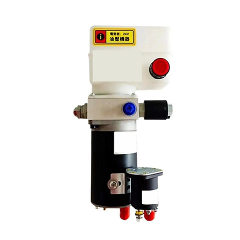 Heavy Duty 24V Hydraulic Power Unit Set For Electric Pallet Truck Stacker, compact steel motor pack for reliable lifting.