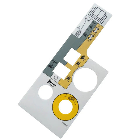Top Shelf Replacement Control Box Decal For Skyjack Scissor Lift Equipment 156885 156885Sj UV resistant graphic with operational icons.
