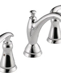Linden Widespread Chrome Bathroom Faucet With Diamond Seal Technology for 3 Hole Install Metal Drain Assembly and InnoFlex PEX Supply Lines