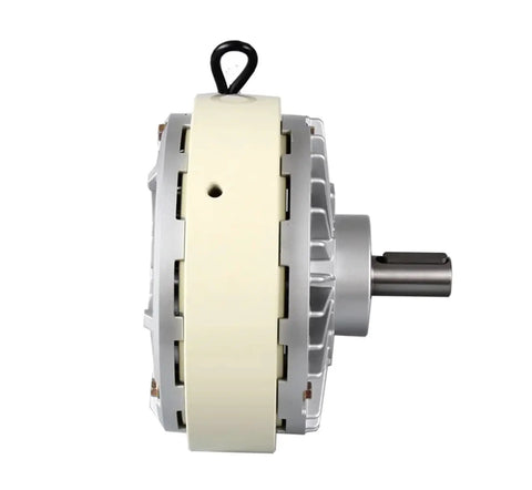 Single Axis Magnetic Powder Brake Two Point Five Kg Clutch With 24 Volt Tension Controller For Precision Machines side view