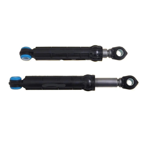 Heavy Duty Shock Absorbers For Washing Machine - pair of black hydraulic buffer supports with blue ends for vibration reduction