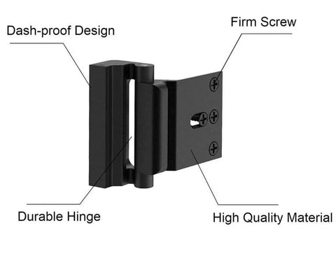 Heavy Duty Door Reinforcement Locks 4 Pack Tough As Nails Built To Last With 16 Screws Childproof Night Lock Stopping Entry Up To 800 Lbs