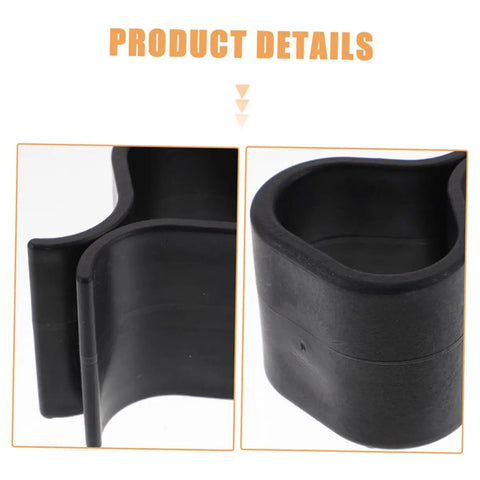 Close-up of black plastic 24 Pack Outdoor Furniture Clips For Sectional Sofas And Wicker Chairs, Easy Install Fasteners.
