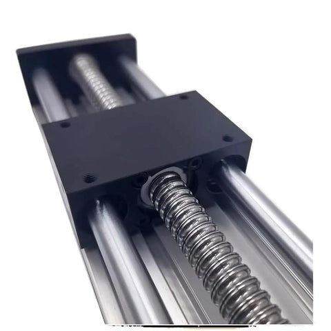 Heavy Duty Linear Motion Stage With Hand Wheel Stroke 100 to 500 Mm Mobile Panel 80 X 50 Mm SFU1605 Screw 40 Kg Horizontal Load 20 Kg Vertical Load CNC Robotics Automation Sliding Table Guide Module, close-up