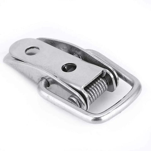10 Pack Stainless Steel Spring Loaded Toggle Latch Clips For Cabinets Beefy Heavy Duty Cabinet Door And Drawer Latches Polished Silver Finish