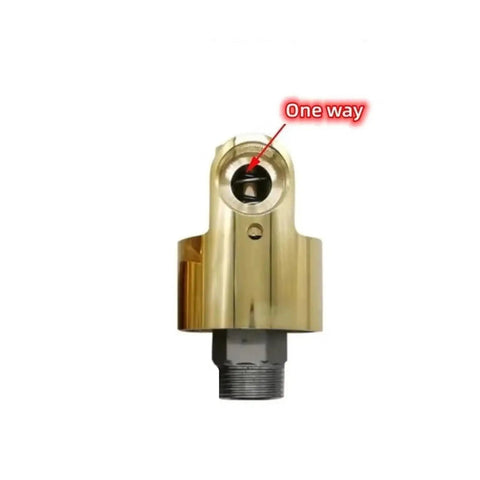 1.5 Inch Rotating Joint With No Leak Brass Seals For 360 Degree Smooth Rotation, Keeps Hose From Kinking, Built Tough DN40 Port, Heavy Duty High Pressure Connector, Easy Install, Long Lasting Brass Construction, one-way brass joint