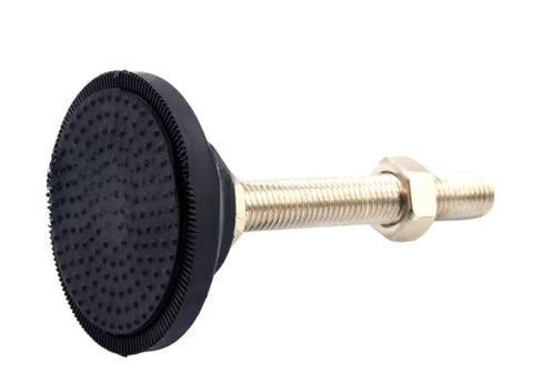 Beefy Nylon Leveling Feet Set 10 Pcs Adjustable Threaded Leg Levelers For Machines With Ground Grips And Stable Contact, close-up view