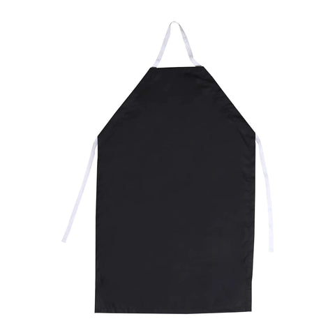 25 Pack Rubber Vinyl Aprons Large 27W X 42L Waterproof Pro-Grade Halter Bib Aprons For Dishwashing Butcher Lab Black Chemical And Oil Resistant