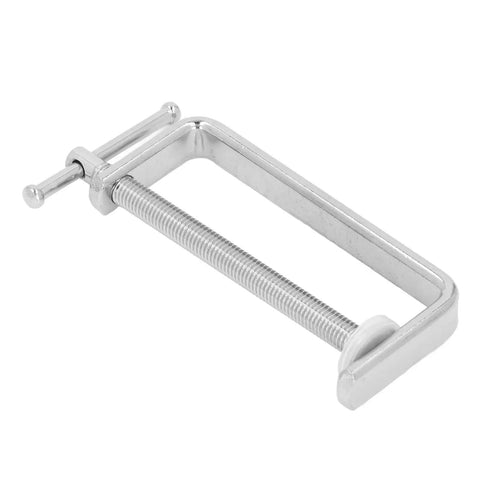 Heavy Duty C Clamp With Steel Construction for Wood and Plastic Projects, Even Pressure Distribution, 4 Inch Clamping Capacity