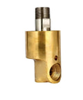 Brass Three Eighths Inch Rotary Union High Speed Rotary Joint For Cooling Water Left Thread One Way Connector, brass CNC coolant fitting