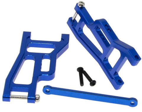 Blue 1967 Chevy C10 Drag Slash RC Crawler Front and Rear Suspension Arm Set Aluminum Alloy Upgrade for durability and handling