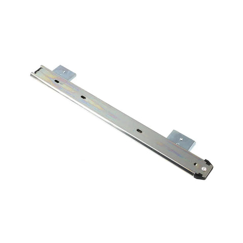 14 Inch Keyboard Slide Tray With Heavy Duty Ball Bearing Rails For Keyboard, cold rolled steel, silver color, side view