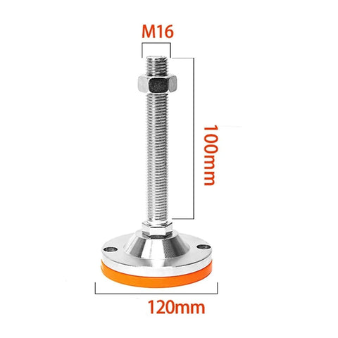 Lock In Those Wobbly Rigs With Thickened Carbon Steel Leveling Screw Legs Adjustable Machine Feet to secure tools, 100mm tall.