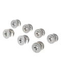 Heavy Duty Three In One Connector With Eccentric Wheel For Furniture And Drawers, 10mm 12mm 15mm Diameters, Zinc Alloy Nickel Plated Cam Lock Nut