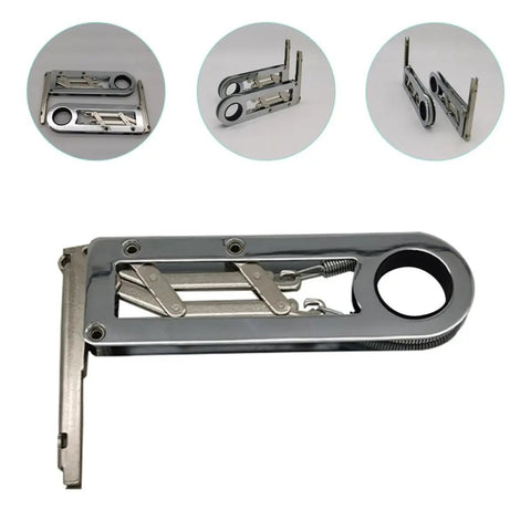 90 Degree Self Closing Cabinet Hinge for Corner Cabinets Chrome Plated Steel Anti Rust Durable Easy Install Quiet Close