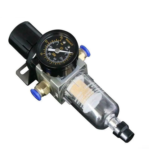 Built Different 3 Liter Machine Tool Cooling Sprayer Oil Mist Lubrication System With Solenoid Valve And Built In Pressure Regulator For Cnc Metalworking 220V, featuring adjustable pressure gauge.