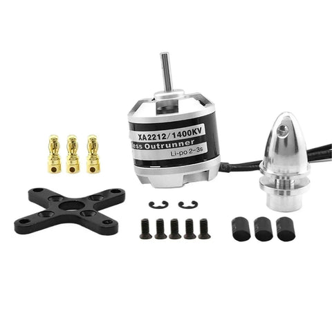 Xa2212 Brushless Drone Motor With 1400Kv For RC Planes And Quadcopters Outrunner Ultra Smooth Performance Lightweight Aluminum Housing