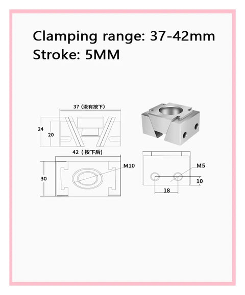 Heavy Duty Pneumatic Wedge Fixture For Multi Station Cnc Machining, detailed dimensions and design specifications.