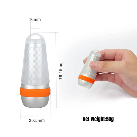 4 Color Dive Signal Light With 8 Modes For Scuba Beacons 360 Degree Illumination In White Red Blue Green held by hand